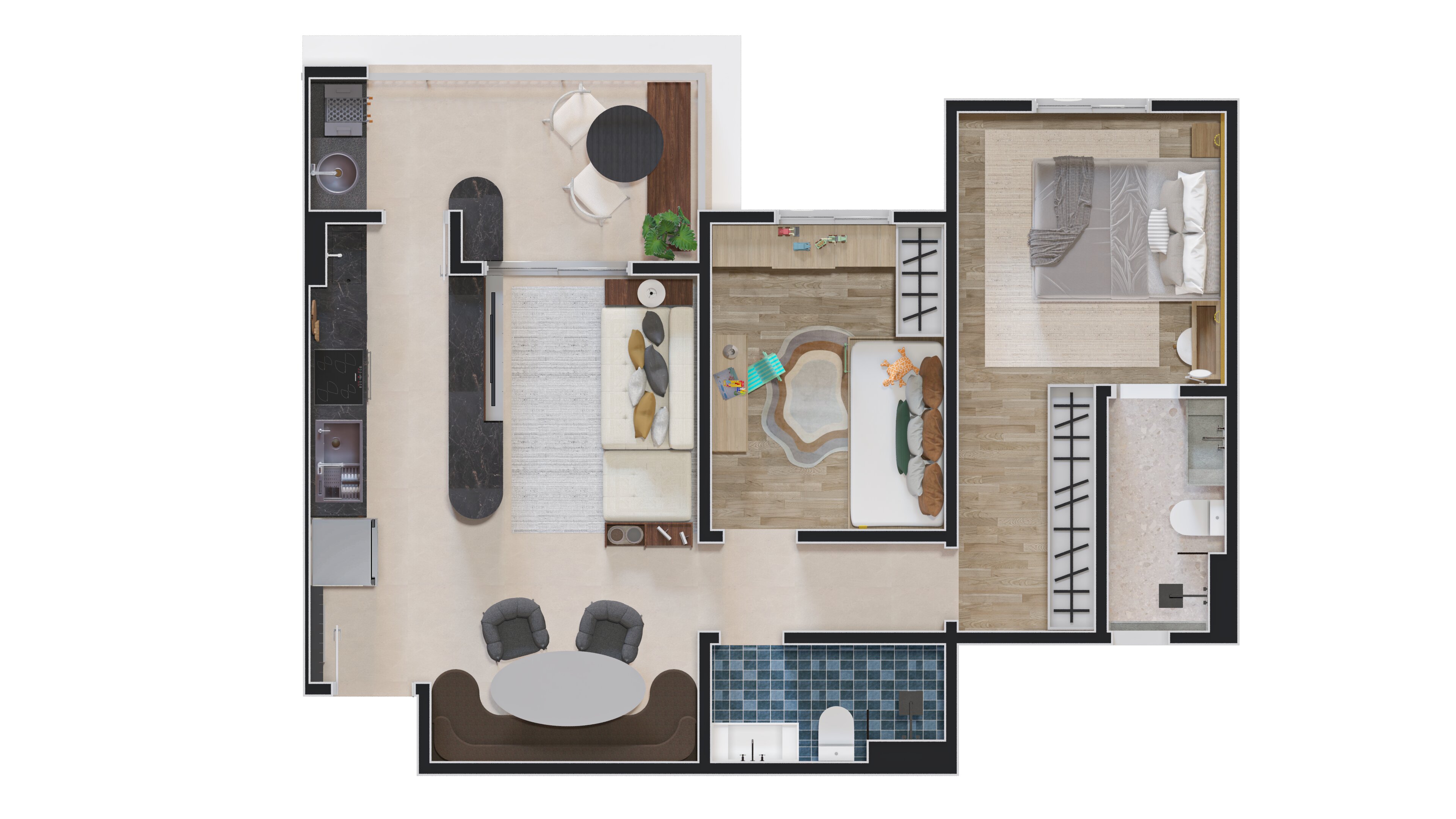 Planta Splend 57,69m²